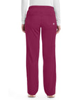 Wine - Healing Hands Works Women Scrub Pants - Back View