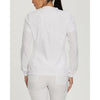 White - White Cross FIT Women's 2-Pocket Mesh Warm-Up Scrub Jacket - Back View