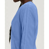 White - White Cross 2-Pocket Mesh Warm-Up Scrub Jacket - Detail View