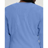 White - White Cross 2-Pocket Mesh Warm-Up Scrub Jacket - Detail View
