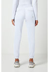 WHITE - Healing Hands Works Women Scrub Pants - Back View