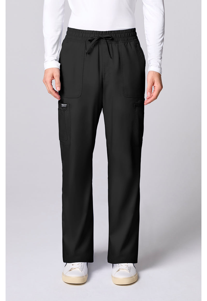 Black - Cherokee WW Revolution Men's Scrub Pants - Front View