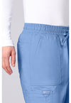 Ciel Blue - Men's 12 Pockets Scrub Pants (View 3)