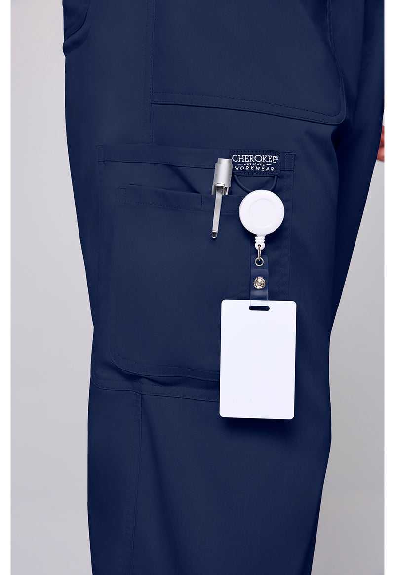 Navy - Men's 12 Pockets Scrub Pants (View 2)