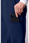 Navy - Men's 12 Pockets Scrub Pants (View 4)