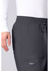 Pewter - Men's 12 Pockets Scrub Pants (View 3)