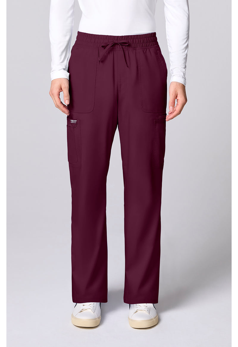 Wine - Cherokee WW Revolution Men's Scrub Pants - Front View