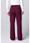 Wine - Cherokee WW Revolution Men's Scrub Pants - Back View