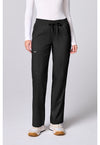 Black - Cherokee WW Revolution Women's Scrub Pants - Front View