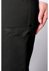 Black - Women's 12 Pockets Straight Leg Scrub Pants (View 3)