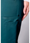 Caribbean Blue - Women's 12 Pockets Straight Leg Scrub Pants (View 3)