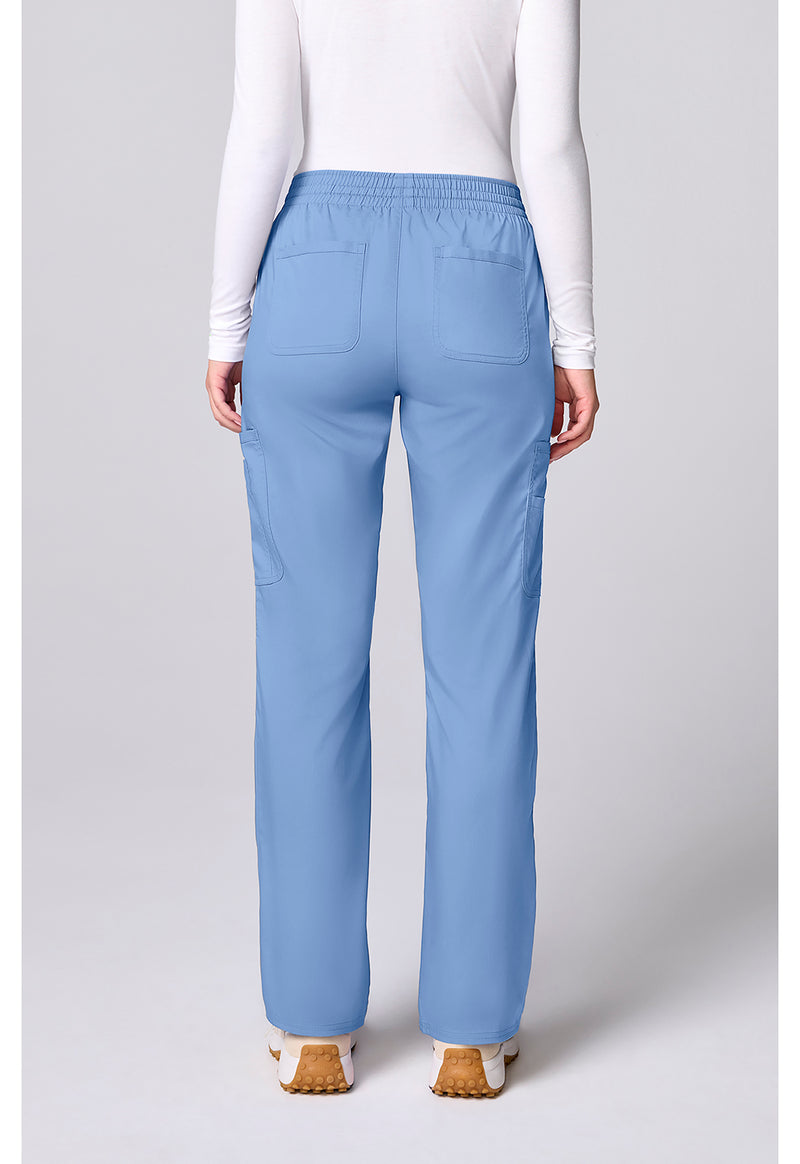 Ciel Blue - Cherokee WW Revolution Women's Scrub Pants - Back View