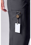 Pewter - Women's 12 Pockets Straight Leg Scrub Pants (View 2)