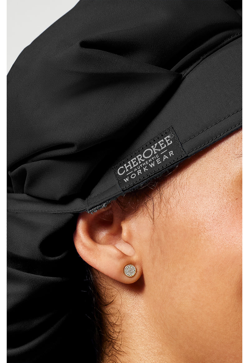 Black - Unisex Bouffant Scrub Hat (View 2)