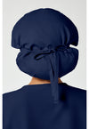 Navy - Unisex Bouffant Scrub Hat (Back)