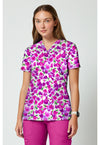 DISSOLVING BLOOMS - 2 Pocket Print Top