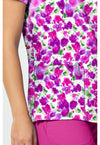 DISSOLVING BLOOMS - 2 Pocket Print Top (View 3)