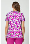 DISSOLVING BLOOMS - 2 Pocket Print Top (Back)