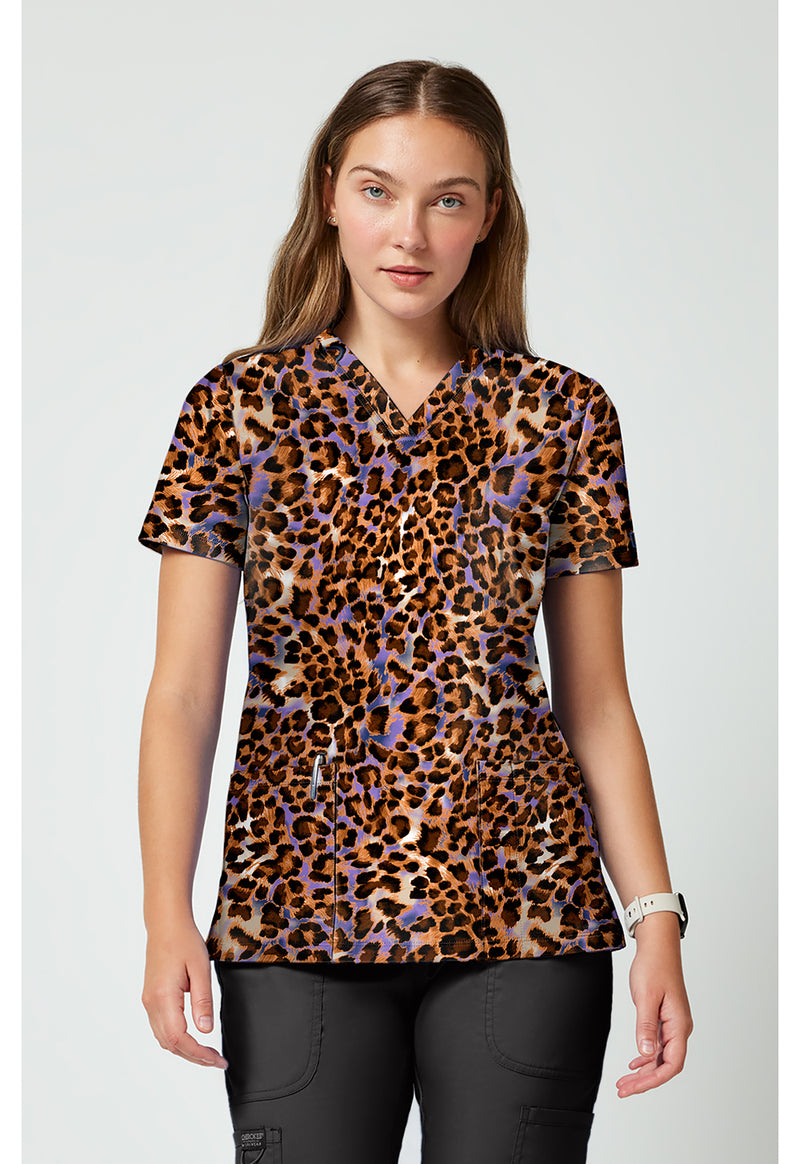 LEOPARD QUEEN - 2 Pocket Print Top