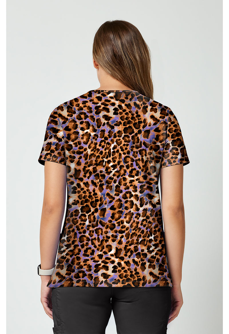 LEOPARD QUEEN - 2 Pocket Print Top (Back)