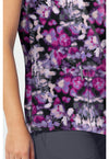 WATERCOLOR BLOOMS - 2 Pocket Print Top (View 3)