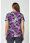 WATERCOLOR BLOOMS - 2 Pocket Print Top (Back)