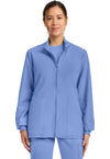 Ciel Blue - Cherokee WW Originals Ultra Women Scrub Jacket - Front View
