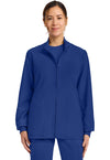 Galaxy Blue - Cherokee WW Originals Ultra Women Scrub Jacket - Front View