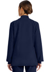 Navy - Cherokee WW Originals Ultra Women Scrub Jacket - Back View