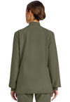 Olive - Cherokee WW Originals Ultra Women Scrub Jacket - Back View