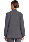 Pewter - Cherokee WW Originals Ultra Women Scrub Jacket - Back View