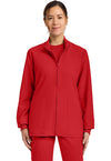 RED - Cherokee WW Originals Ultra Women Scrub Jacket - Front View
