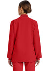 RED - Cherokee WW Originals Ultra Women Scrub Jacket - Back View