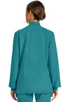 Teal Blue - Cherokee WW Originals Ultra Women Scrub Jacket - Back View