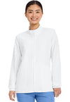 White - Cherokee WW Originals Ultra Women Scrub Jacket - Front View