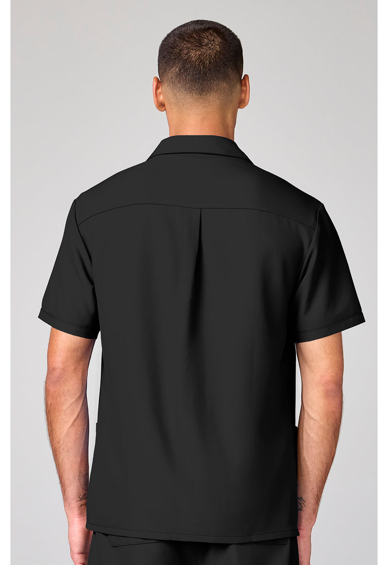 Black - Men's Full Zip Jacket (Back)