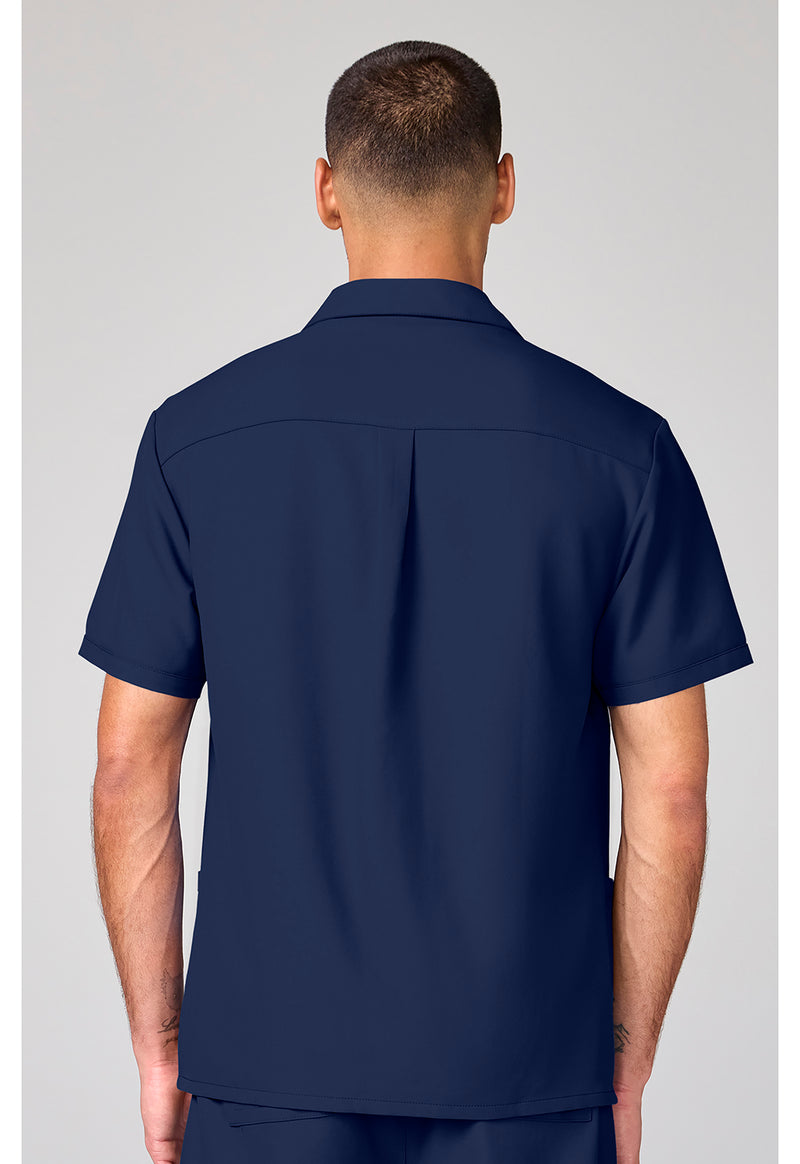 Navy - Men's Full Zip Jacket (Back)