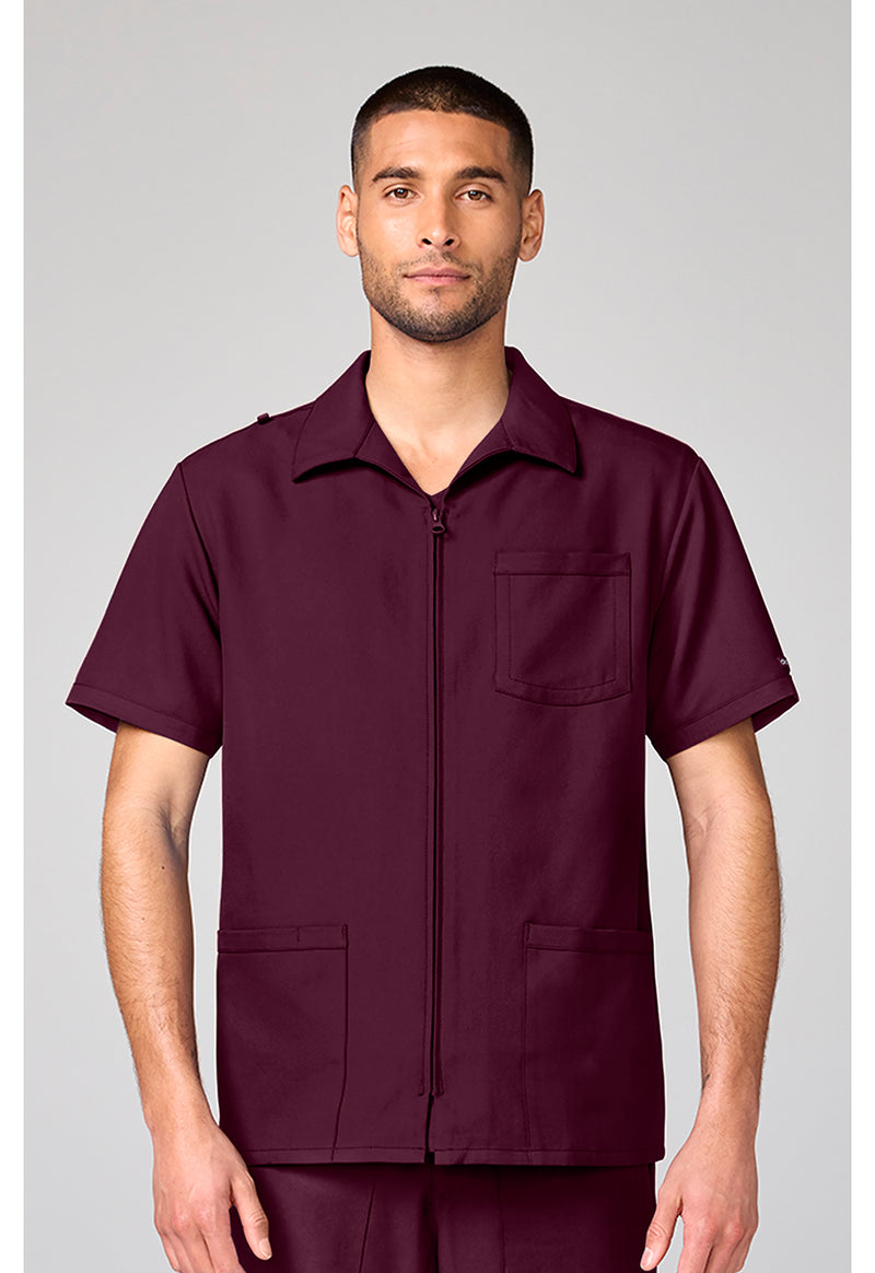 Wine - Men's Full Zip Jacket
