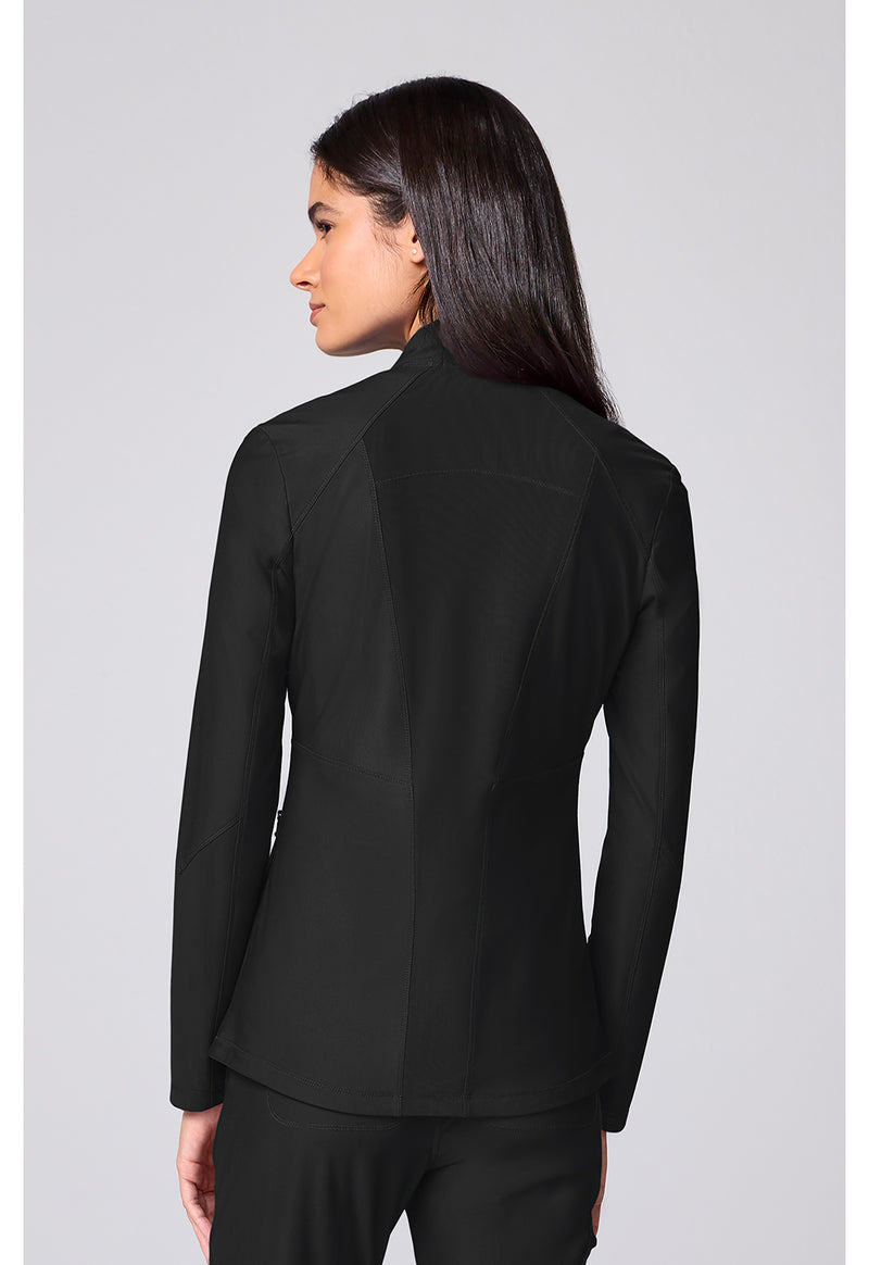 Black - Women's Full Zip Jacket (Back)