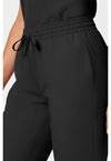 Black - Women's Mid Rise Jogger – Petite (View 4)