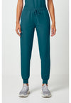 Caribbean Blue - Cherokee WW Originals Ultra Women Scrub Pants - Front View
