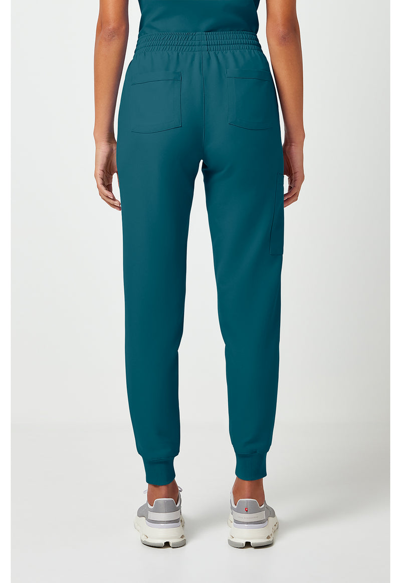Caribbean Blue - Cherokee WW Originals Ultra Women Scrub Pants - Back View