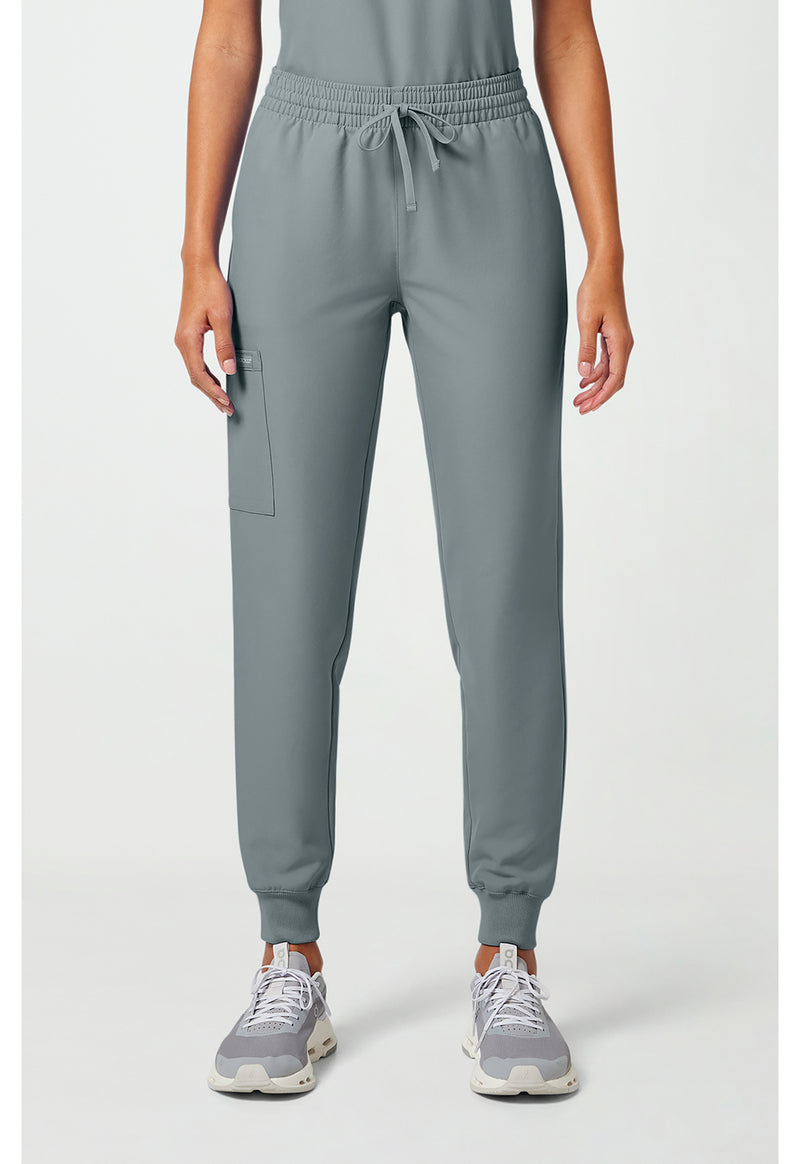 Grey - Cherokee WW Originals Ultra Women Scrub Pants - Front View