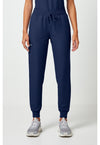 Navy - Cherokee WW Originals Ultra Women Scrub Pants - Front View