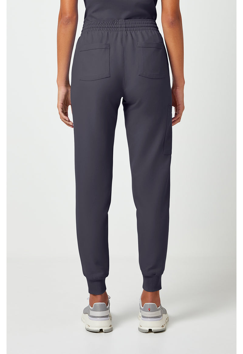 Pewter - Cherokee WW Originals Ultra Women Scrub Pants - Back View