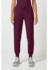Wine - Cherokee WW Originals Ultra Women Scrub Pants - Front View
