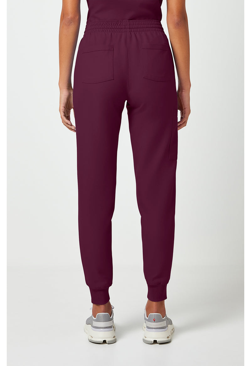 Wine - Cherokee WW Originals Ultra Women Scrub Pants - Back View