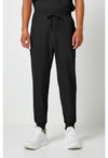 Black - Cherokee WW Originals Ultra Men Scrub Pants - Front View