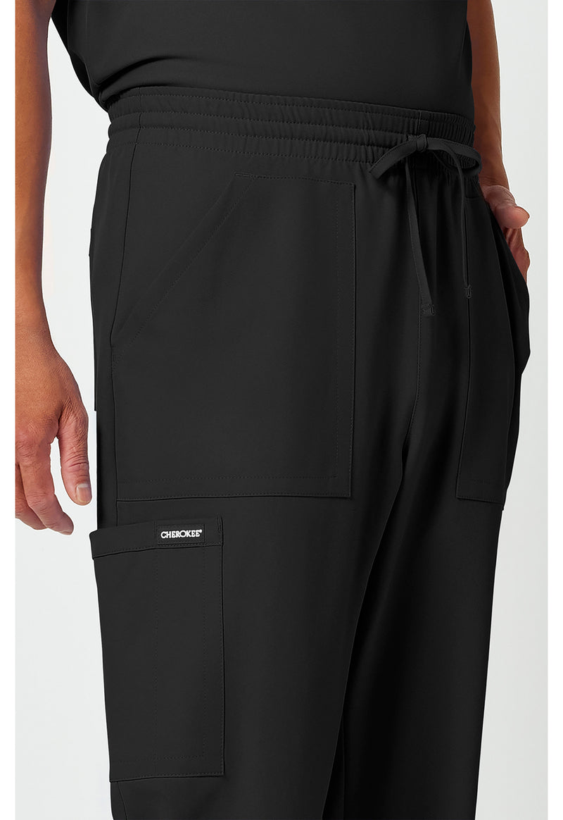 Black - Men's Mid Rise Jogger (View 3)
