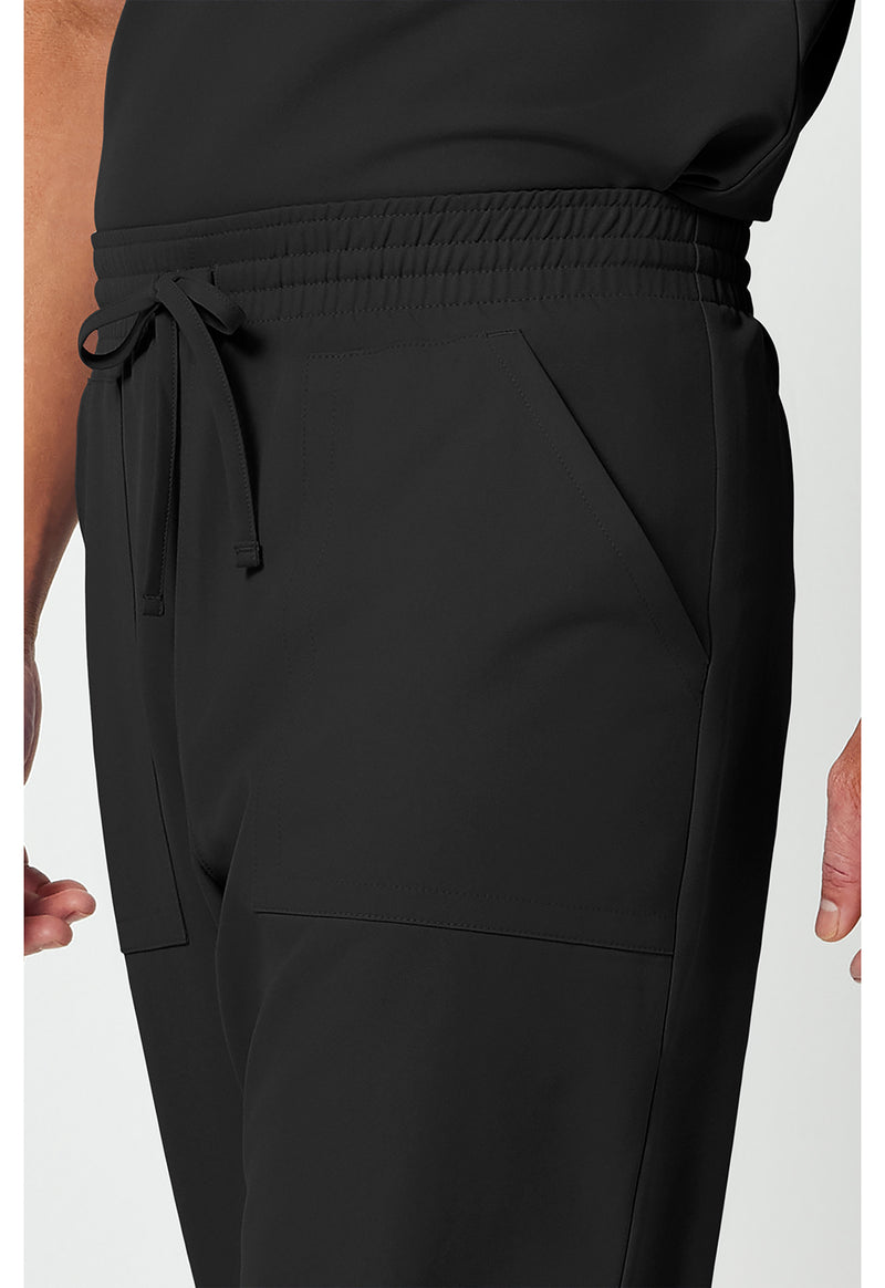 Black - Men's Mid Rise Jogger (View 4)